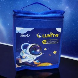 Estuche Astronauta con Base con 36 Plumones Marcadores Doble Punta