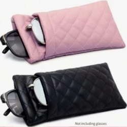 Estuche para gafas con doble Compartimiento de ViniPiel tacto Suave Portátil