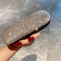 Estuche para Lentes de Dama con Incrustaciones Imitación de Diamantes