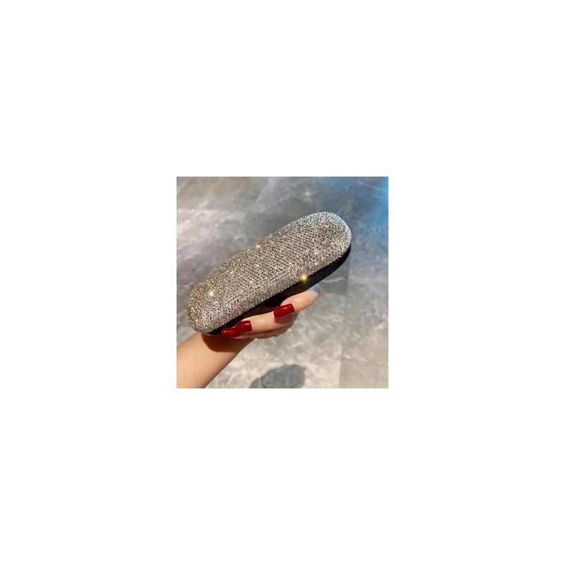 Estuche para Lentes de Dama con Incrustaciones Imitación de Diamantes