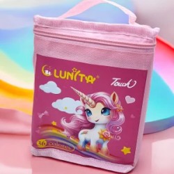Estuche Unicornio con Base con 36 Plumones Marcadores Doble Punta