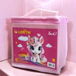 Estuche Unicornio con Base con 60 Plumones Marcadores Doble Punta