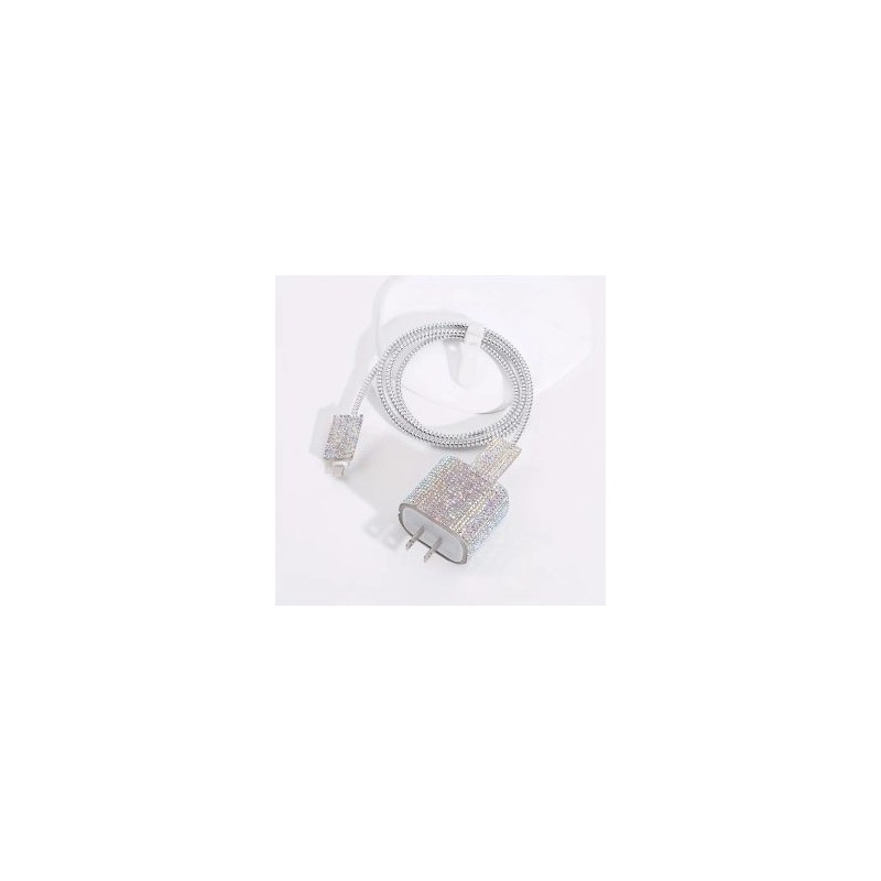 Funda protectora para Cubo y Cable de Iphone Brillos + accesorios protectores