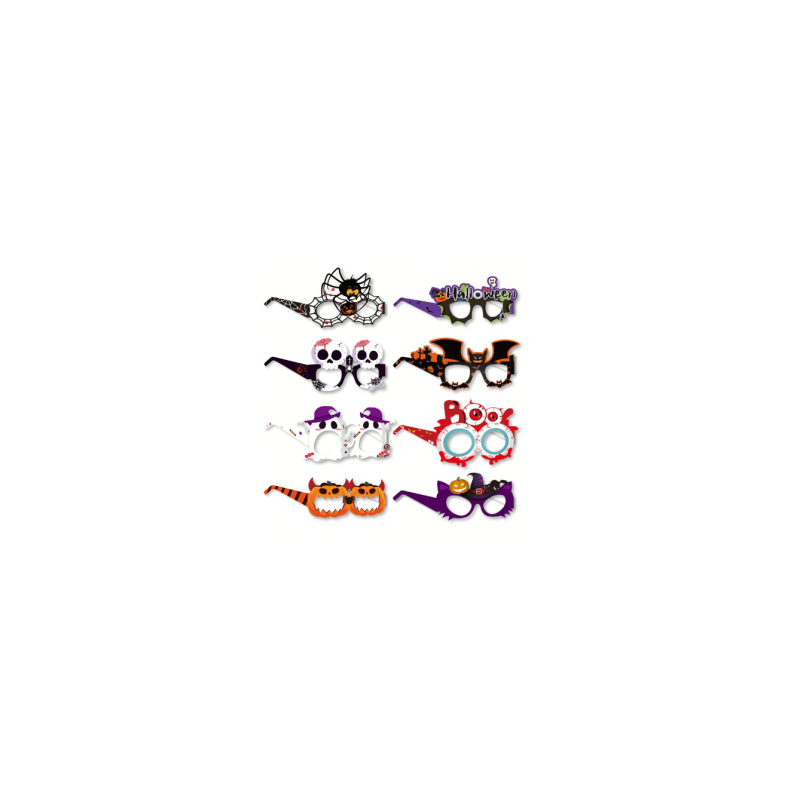 Gafas de Papel Diseños Halloween Tipo Antifaz