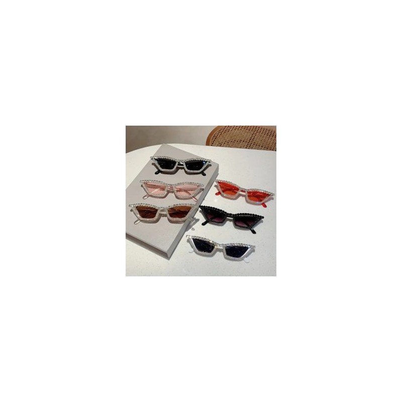 Gafas de Sol de Moda Cat Eye Pedreria Brillosa de Lujo Proteccion UV