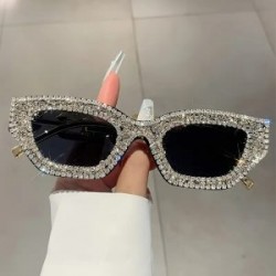 Gafas de Sol Ojo de Cato con Pedreria Bling Brillosa de Lujo