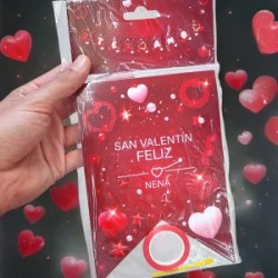 Guirnalda de Banderines con Corazones San Valentin