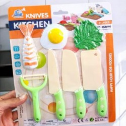 Juego de Cocina con Juguetes de Cuchillos