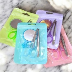 Kit de Mini Espejo- Tijeras y Saca Cejas