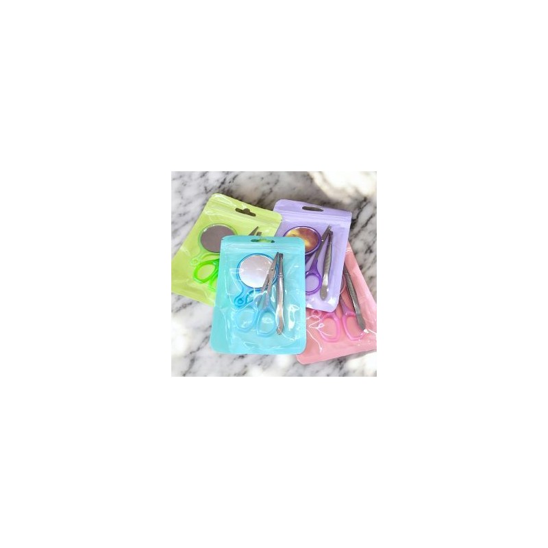 Kit de Mini Espejo- Tijeras y Saca Cejas