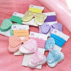 Kit de Pinza con Moño o Flor y 4 Ligas