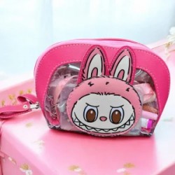 Lapicera Cosmetiquera 2 en 1 Transparente Kawaii con Diseño Labubu