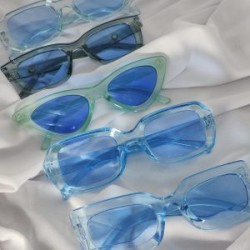 Lentes De Sol Armazon Resina Color Azules (Se envia al azar)