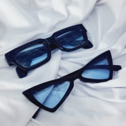 Lentes De Sol Armazon Resina Color Negros con Lente Azul (Se envia al azar)