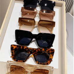Lentes de Sol Modelo Estilo Retro Cuadradas Elegantes