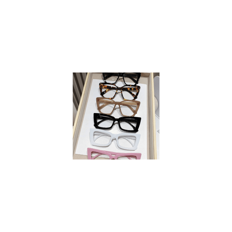 Lentes/Gafas Transparentes con Armazon Cuadrado de Varios Colores Disponibles