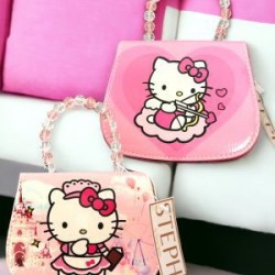 Mini Bolsa Con Agarradera Perlas Kitty