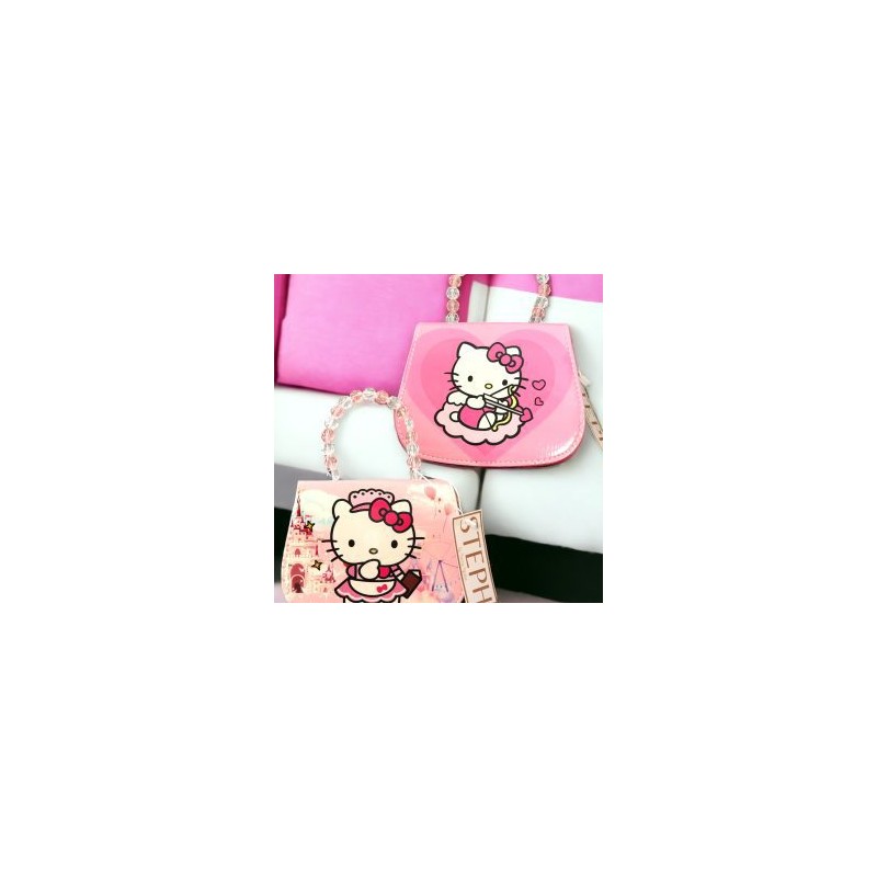 Mini Bolsa Con Agarradera Perlas Kitty