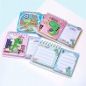 Mini Libreta con Notas Adhesivas Diseños Dinosaurios Kawaii
