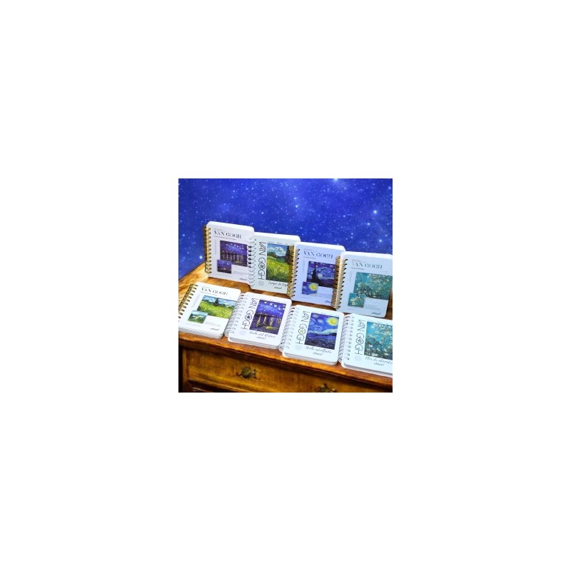 Mini Libreta de Espiral con diseños Van Gogh