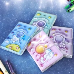 Mini Libreta Kawaii Plastificada Filo de Hoja Decorada Astronautas