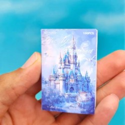 Mini Libretita con 100 Hojas Decoradas de Tarjeta para decoración The Blue Fairyland