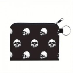 Monedero/Llavero con estampado Digital de Calavera