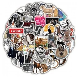 Pack 50 Stickers Impermeables Pegatinas Cabras