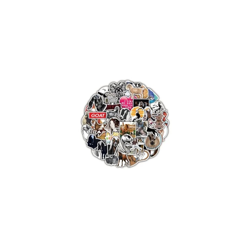 Pack 50 Stickers Impermeables Pegatinas Cabras