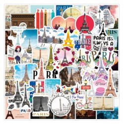 Pack con 50 Stickers Disfrutar de Paris