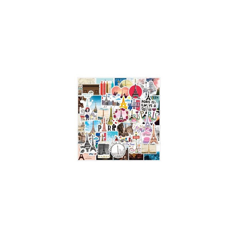 Pack con 50 Stickers Disfrutar de Paris