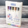 Pack con 6 Marcadores Pegamentos Colores Pastel AIHAI