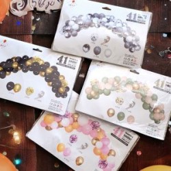 Pack de 41 Globos Metálicos y Lentejuelas para hacer Cadena