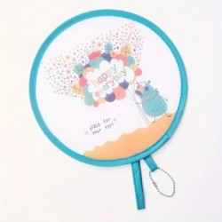 Abanico Plegable con Llavero Portatil de Mano Kawaii