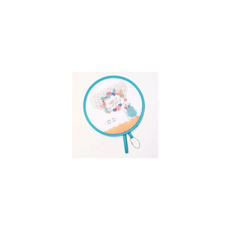 Abanico Plegable con Llavero Portatil de Mano Kawaii