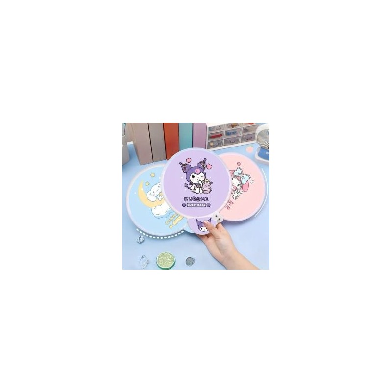 Abanico Plegable Sanrio de Bolsillo circular Portatil Abatible