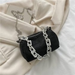 Bolsa de mano o Crossbody Tejida con Cadenaa Fruncida