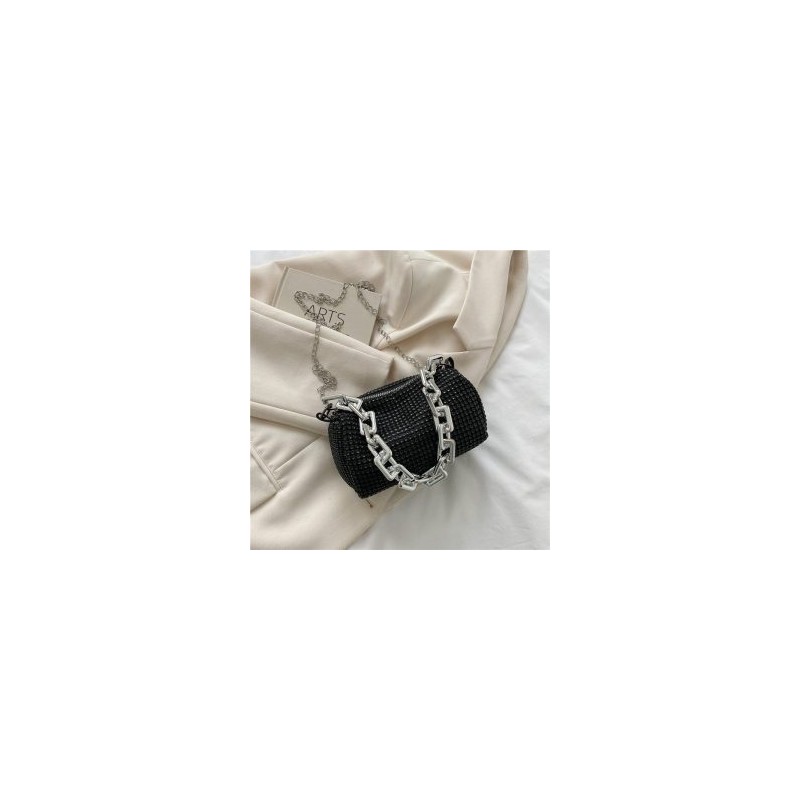 Bolsa de mano o Crossbody Tejida con Cadenaa Fruncida