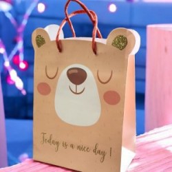 Bolsa de Regalo con Diseño de Globos 14 de Febrero Mediana