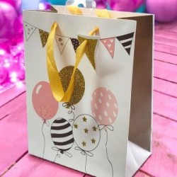Bolsa de Regalo Corazones 3D Mediana