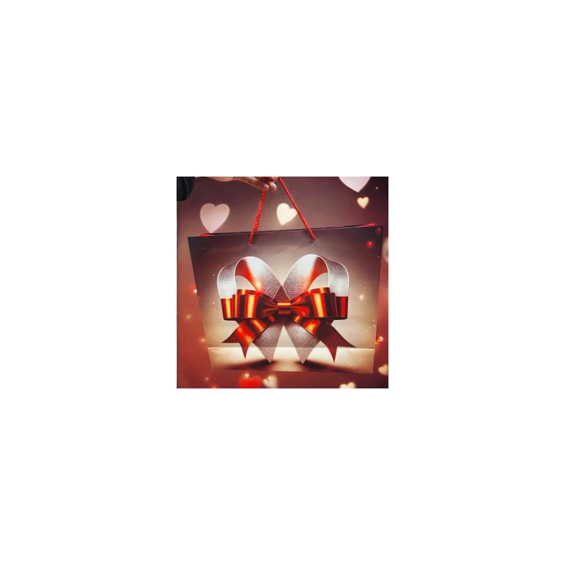 Bolsa de Regalo Love Corazones 3D Chica