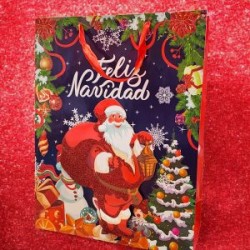 Bolsa de Regalo Mediana Corona Navideña