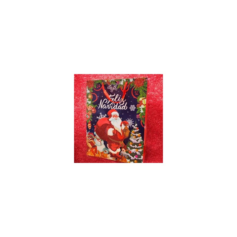 Bolsa de Regalo Mediana Corona Navideña
