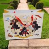 Bolsa de Regalo Mediana Plateada con Relieve