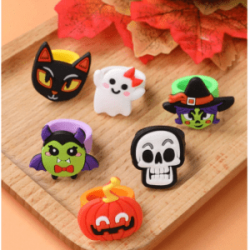 Anillo Unitalla de Goma con Diseños de Halloween
