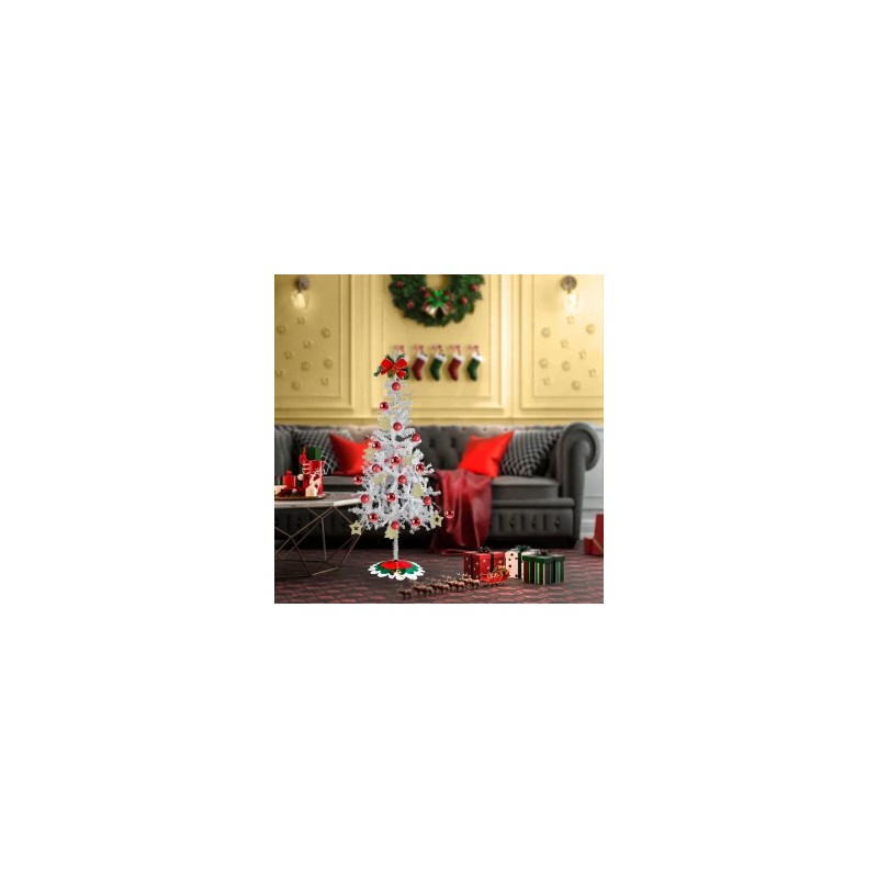 Arbolito Navideño Chico 100 cm color Blanco para espacios pequeños