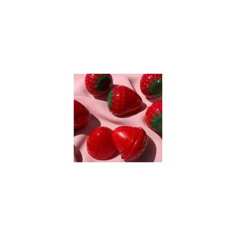 Balsamo Labial en Forma de Fresa