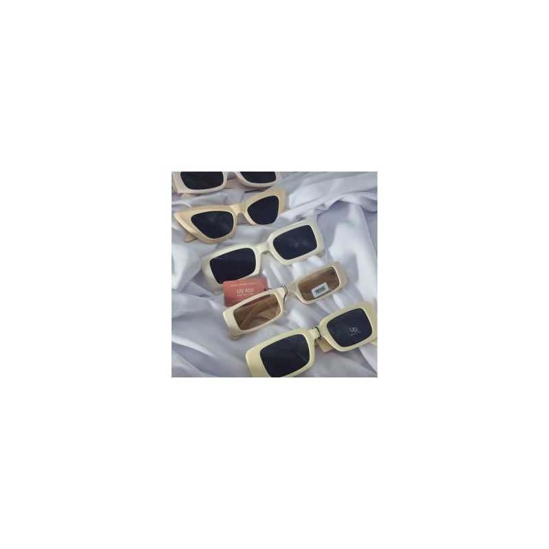 Lentes de Sol Cat Eye con detalle en Amarillo Dorado