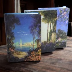 Libreta Francesa Pasta Dura Diseños Cuadro VanGogh Rayas 96 Hojas AL-123