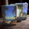 Libreta Francesa Pasta Dura Diseños Cuadro VanGogh Rayas 96 Hojas AL-123